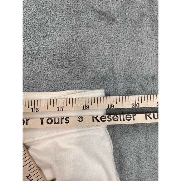 Eileen Fisher Jeans Women 16 XL 37x31 White Straight Leg Organic Cotton Stretch - Picture 5 of 8